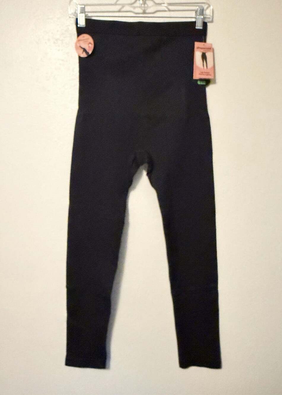 Shapermint Essentials High Waisted Shaping Leggings Womens Large Black 42075 New